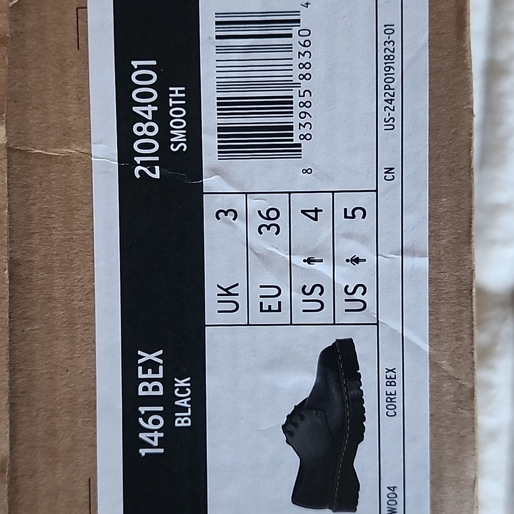 Dr. Martens 1461 Bex Black Chunky Lace-Up Oxfords - Picture 4 of 4